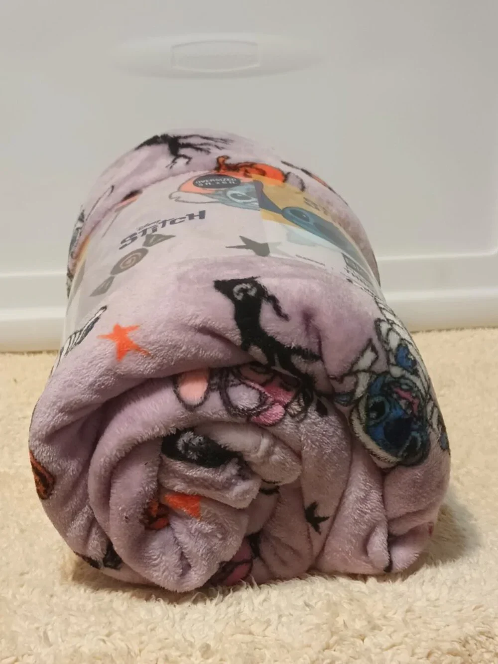 NWT ~ The Big One Disney's Stitch Halloween Plush Throw Blanket, 5 Ft. x 6 Ft.